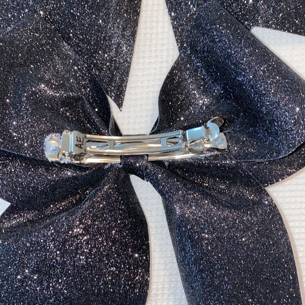 Cheerleader black sparking bow bundle with 2